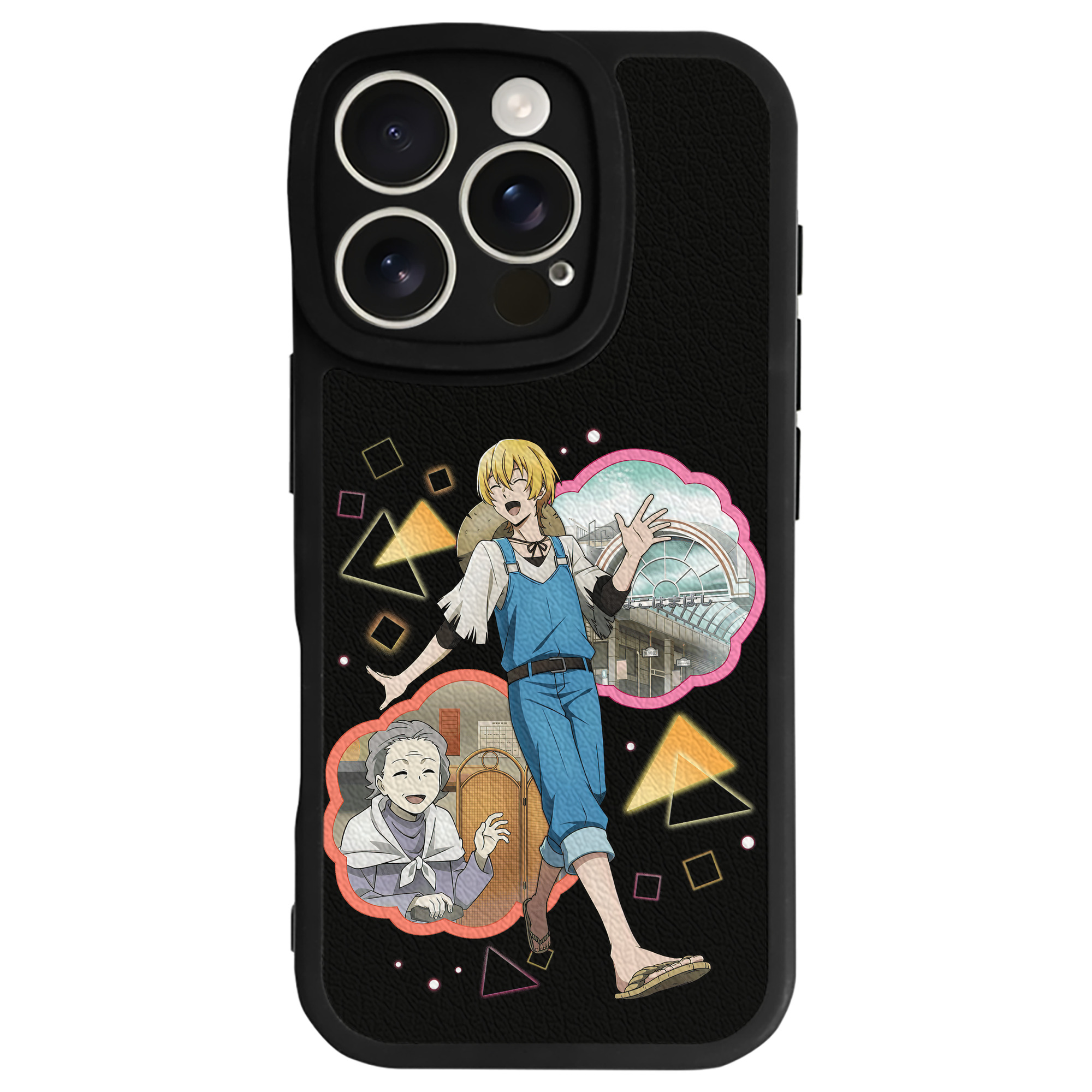 （画像用） 文豪ストレイドッグス Bungo Stray Dogs 【iPhone 16シリーズ対応】シリコンスマホケース（レザー調） 材質：シリコン